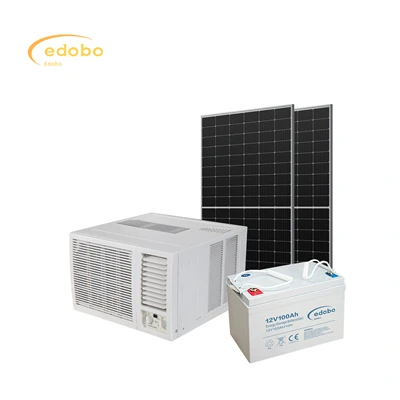 Vanjska jedinica solarnog klima uređaja s integriranim prozorom