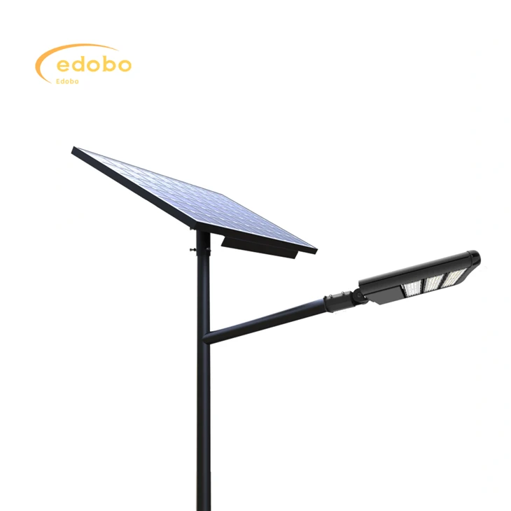 Solarna lampa Ulična svjetiljka na solarni pogon s crnom pločom s litijskom baterijom